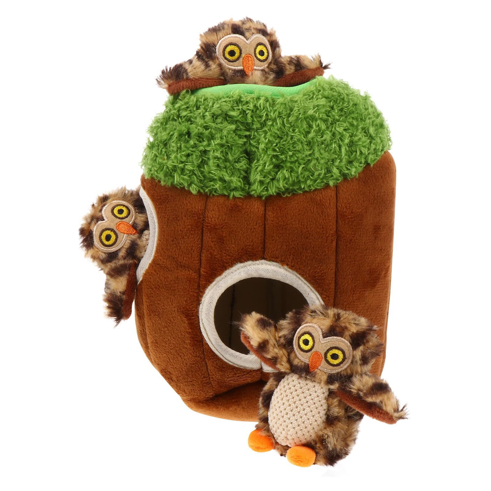 GALPADA Jouets en Peluche Interactifs Favorisant Le Développement Musculaire Mâchoire Mastication pour Chien d'animaux Lot de 4 Adaptés à L'activité Cache-Cache