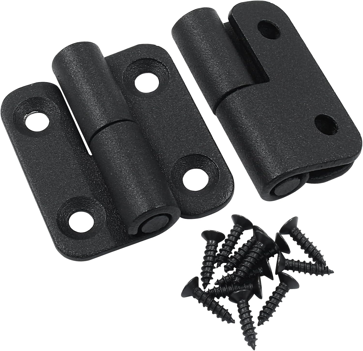 2 PCS Black Stainless Steel Lift Off Hinges - 37x34x2 Detachable Slip Joint Small Flag Hinges for Doors, Left Handedness Options(Left Turn)