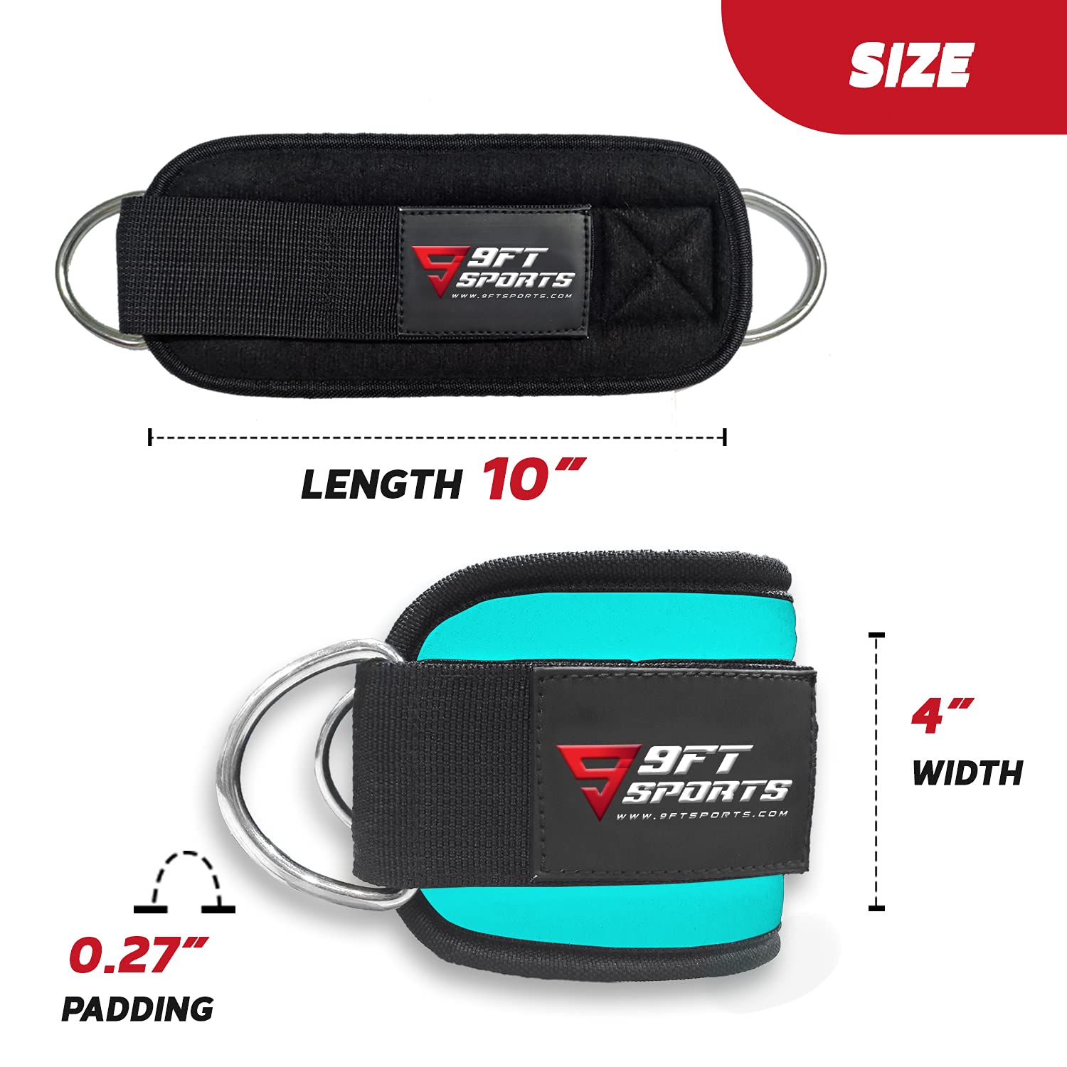 Grizzly Fitness Red Padded Lifting Straps