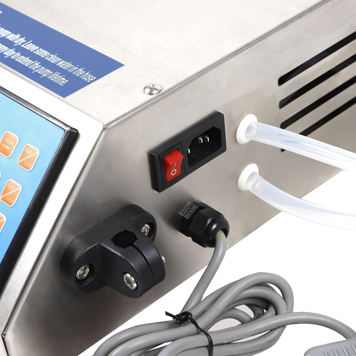 Double-head Liquid Filling Machine, Digital Peristaltic Diaphragm Pump Filling Tool Kit, LCD Liquid Bottle Filler Milk Paste Control For Milk Water Juice, 4L/Min 0.1kw