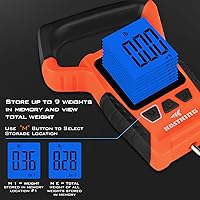 Vista 6 de KastKing Báscula de pescado, báscula digital flotante impermeable WideView, pantalla LCD grande de 2.5 pulgadas, capacidad de 110 libras, multimodo