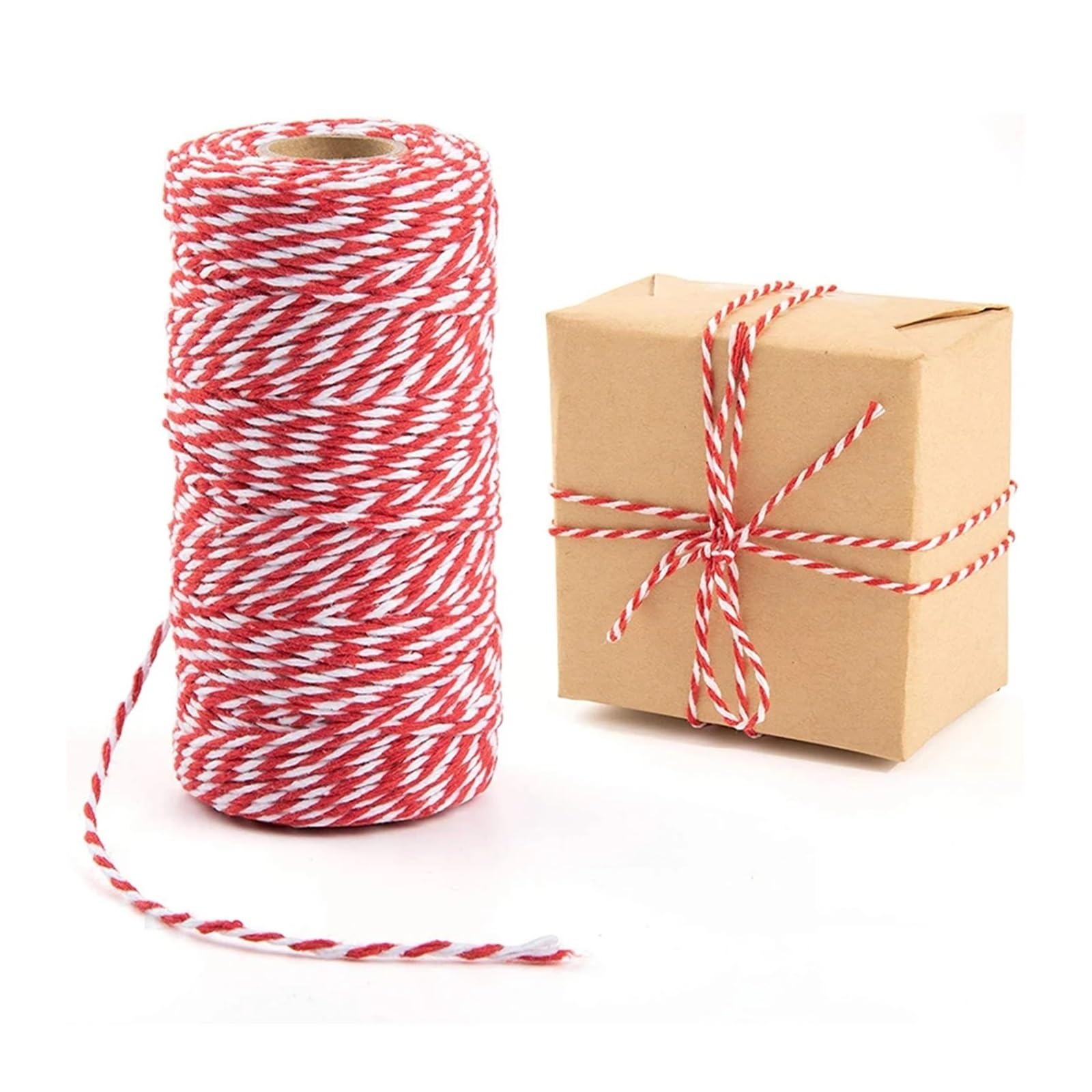 Hilo de hilo de algodón, 2 mm, rollo de 100 m, cordón de macramé