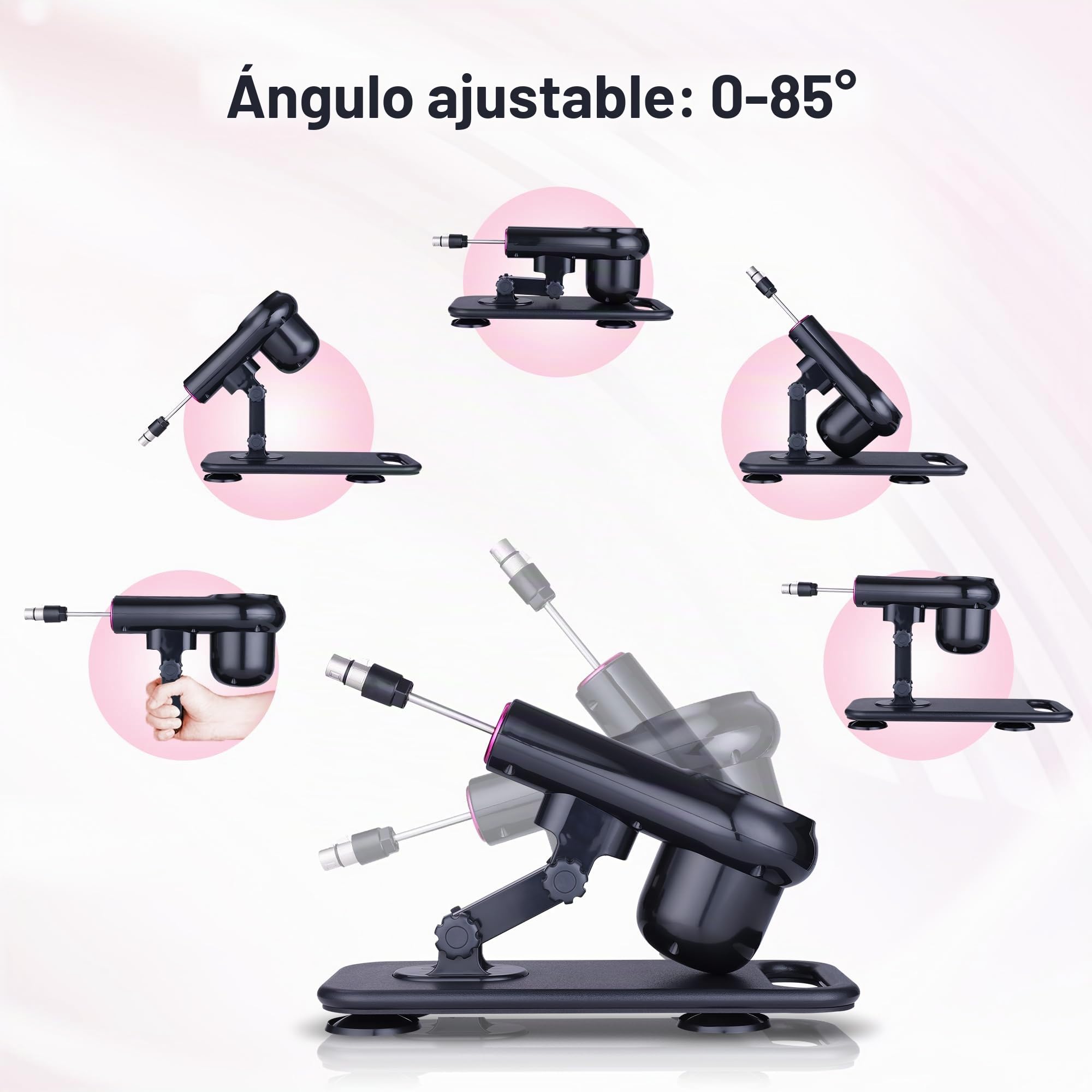 Sexmachine Máquina Sexual para Mujeres y Hombres, dildo machine Máquina de Empuje Ajustable con Control Remoto, Máquina Sexual con Dildos, Juguetes para Adultos y Parejas，Sex Toys