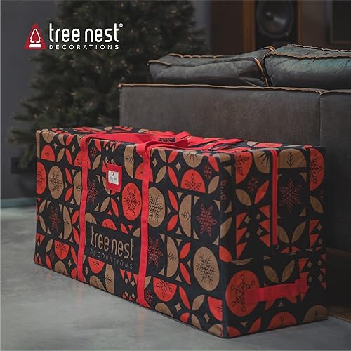 Miniatura 3 de Tree Nest Bolsa de almacenamiento para árbol de Navidad, caja de árbol de Navidad de 9 pies para árboles artificiales desmontados, bolsas de
