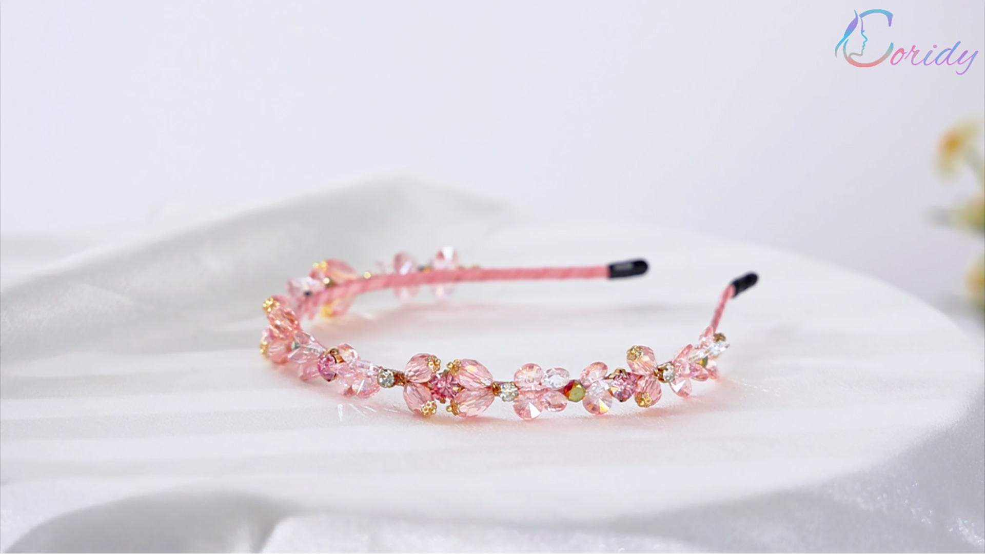 Amazon.com : Coridy Pink Rhinestones Headbands for Women  display picture 1