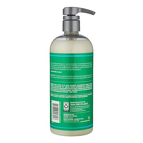Miniatura 5 de Renpure - Aceite esencial original de árbol de té y menta hidratante corporal con bomba  Gel de gel corporal para pieles secas sensibles y