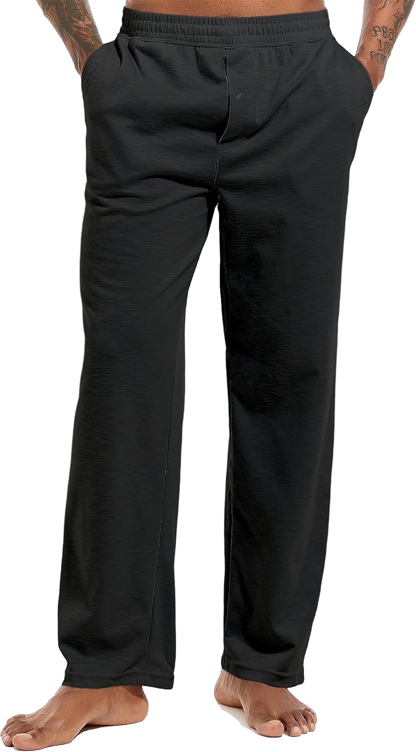 Inner Wish Men's Pajama Pant, Soft Mens Lounge Pants Sleep Bottoms with Pockets Drawstring