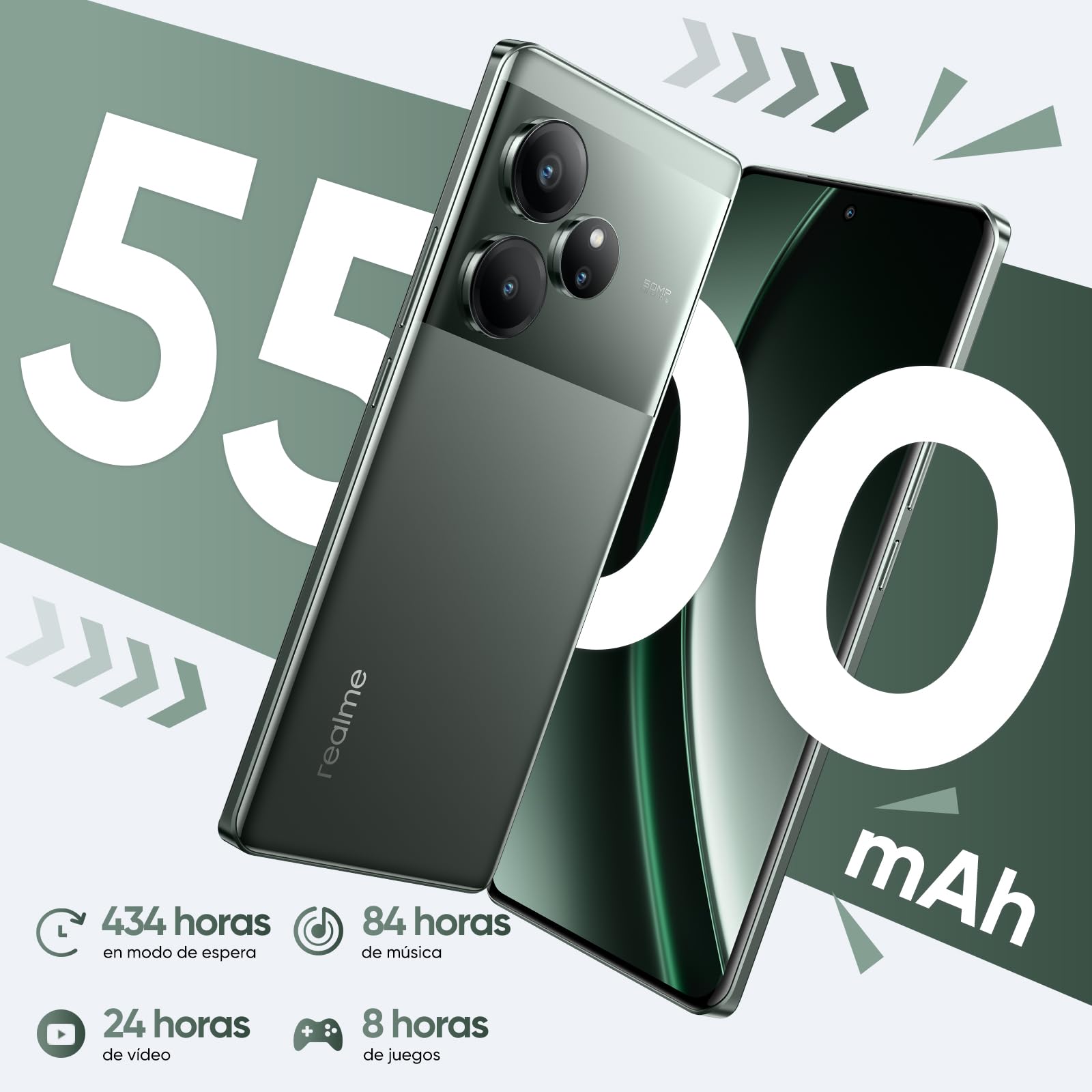 realme GT6 Smartphone, 5G Móvil 8+256GB, Snapdragon 8s Gen 3