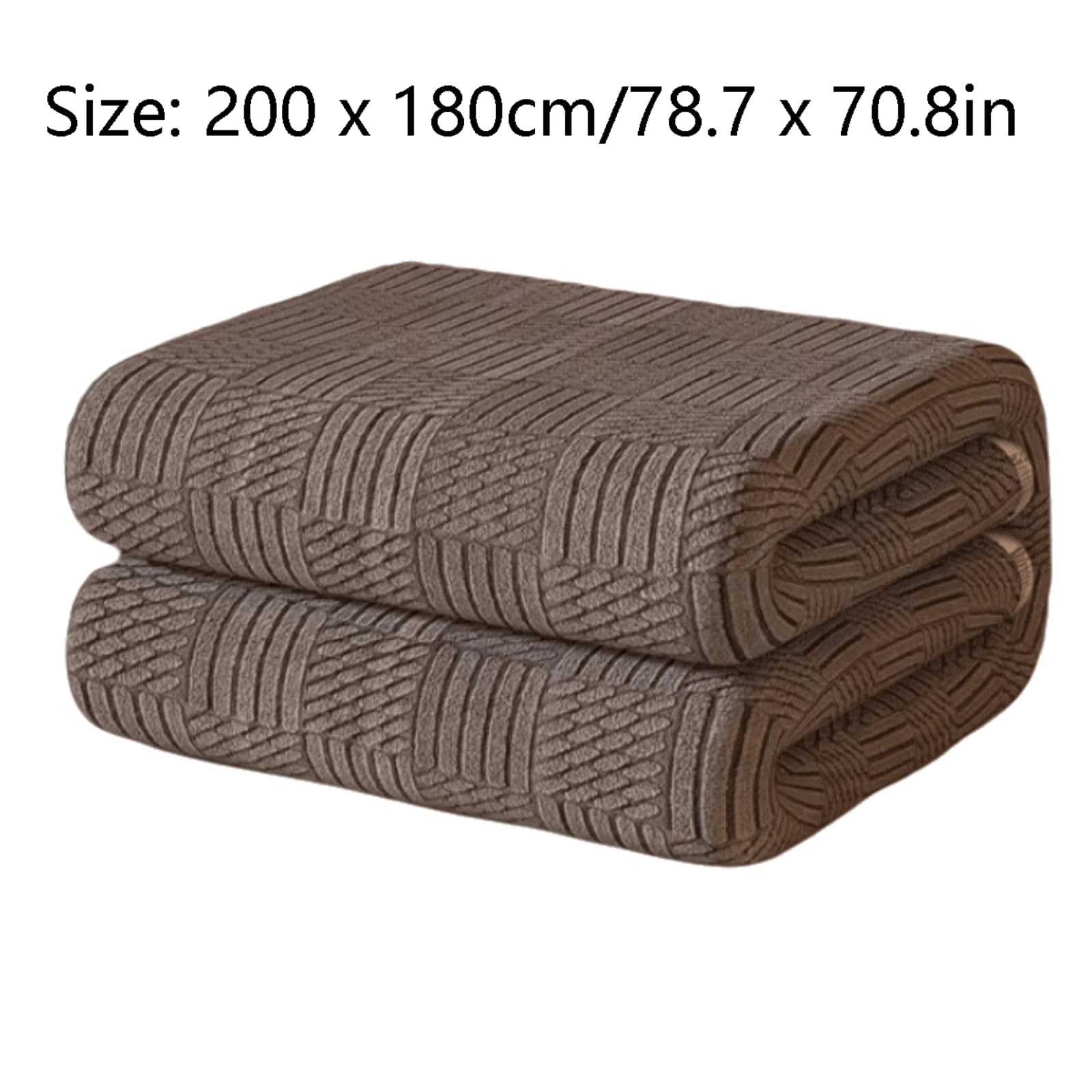 PEKJI Cotton Heated Throw with Timer Function Multi Zone Double Electric Blanket Warm Electric Blankets 5 Temperature Levels