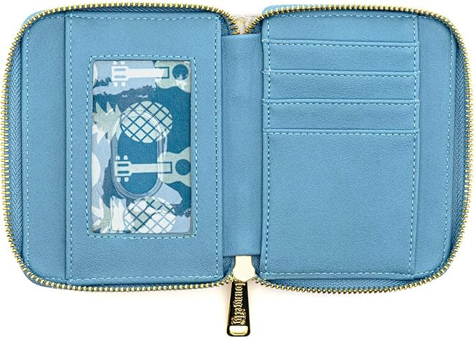 loungefly disney lilo & stitch vacation vibes zip wallet