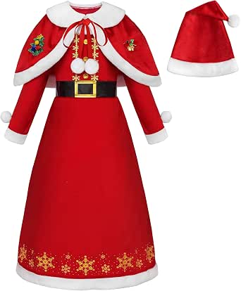 ReliBeauty Girls Native American Costume Dress Outfit With Feathered Headband - Kids Dress-Up (Size 8/140)