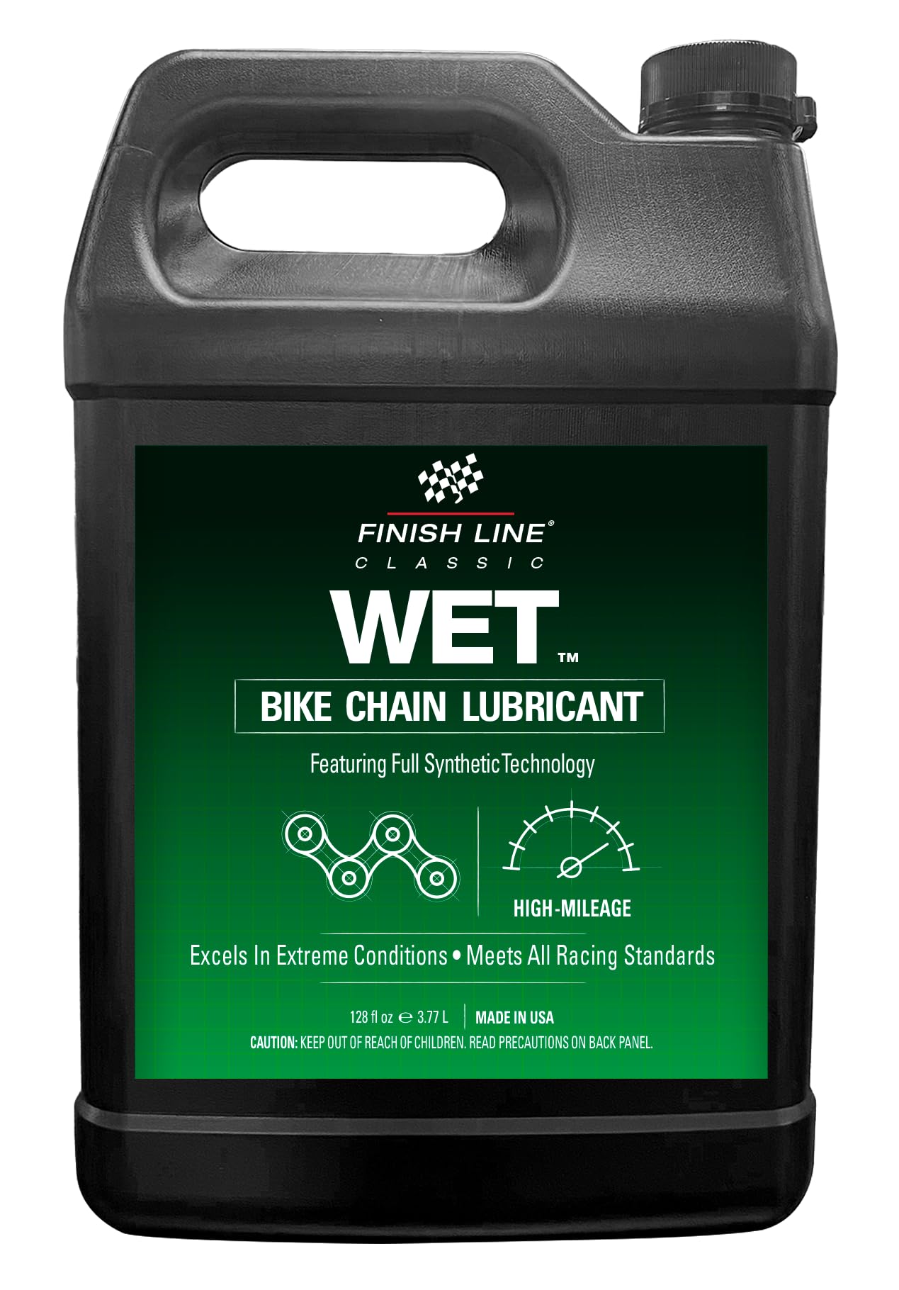 Línea de meta lubricante para cadena de bicicleta de humedad 1 Gallon jarra