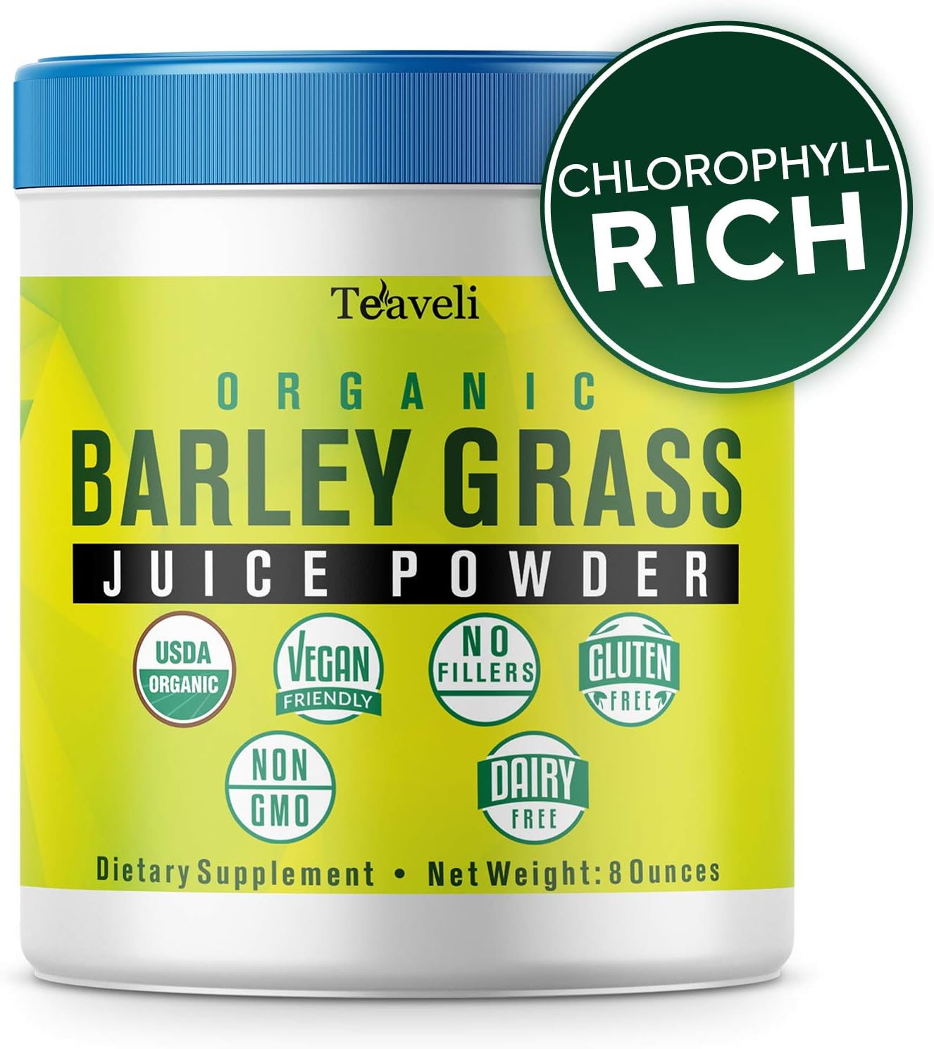 Premium Barley Grass Powder โ 10 Ounce| USDA Organic Green Superfood & Chlorophyll Powder Supplement- Rich Source of Plant Based Proteins, Vitamins, Amino Acids & Minerals โBulk Pack, 283 Grams