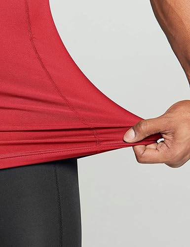 Vista 6 de ATHLIO Camisas de compresión de manga corta para hombre, camisetas deportivas de capa base, camisa de entrenamiento atlético