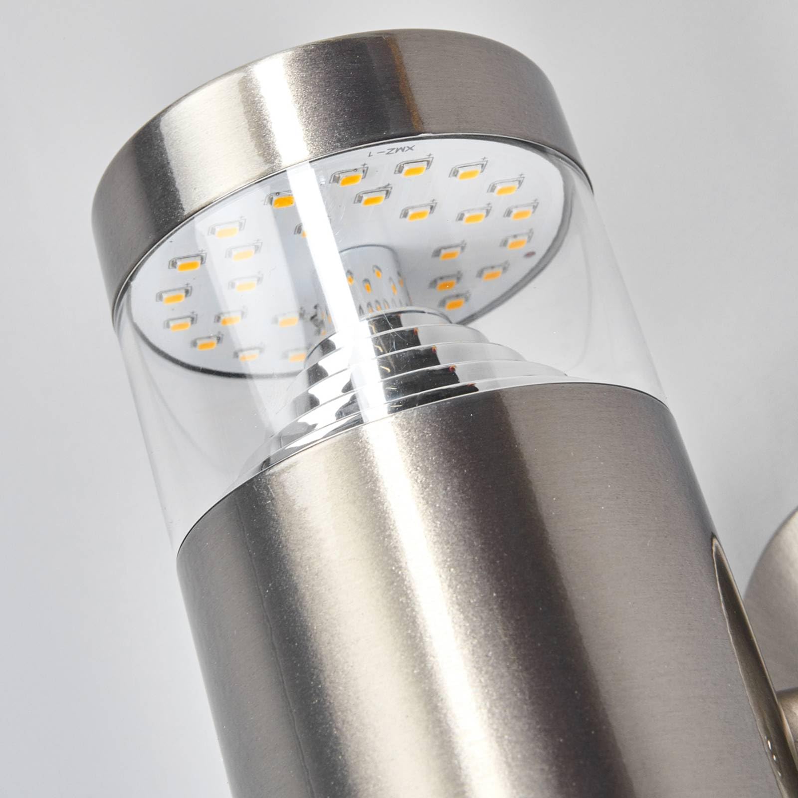 Lindby LED Wandleuchte außen Lanea (spritzwassergeschützt (Modern) in Alu aus Edelstahl, Außenwandleuchten Wandlampe Led Außenlampe Outdoor für Außenwand/Hauswand Haus Terrasse &