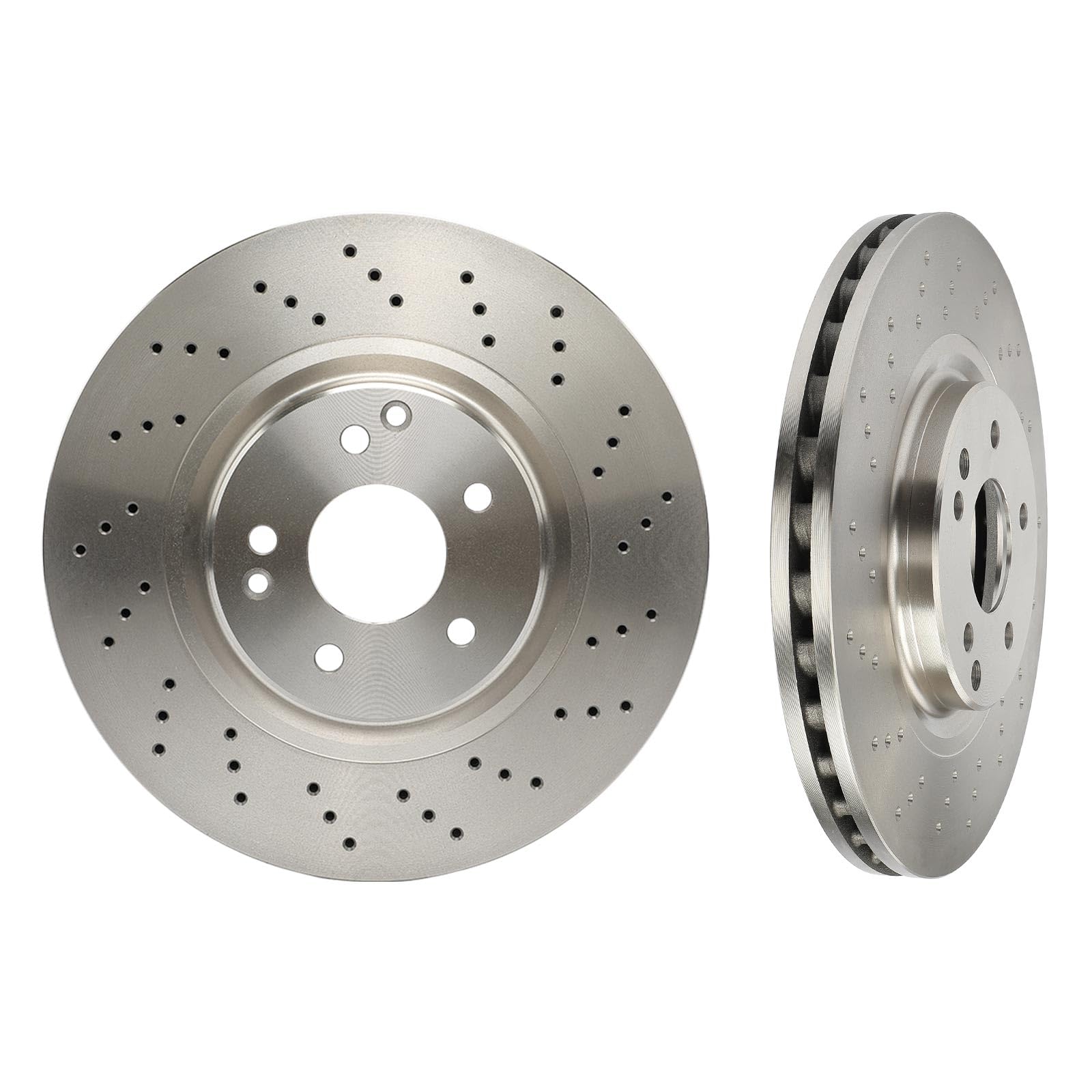 Frankberg 2 discos de freno delanteros ventilados Ø330 mm A2034211312 | Compatible con: Clase C Modelo T S203, SLK R171, CLK Cabriolet A209, CLK C209, Clase C W203