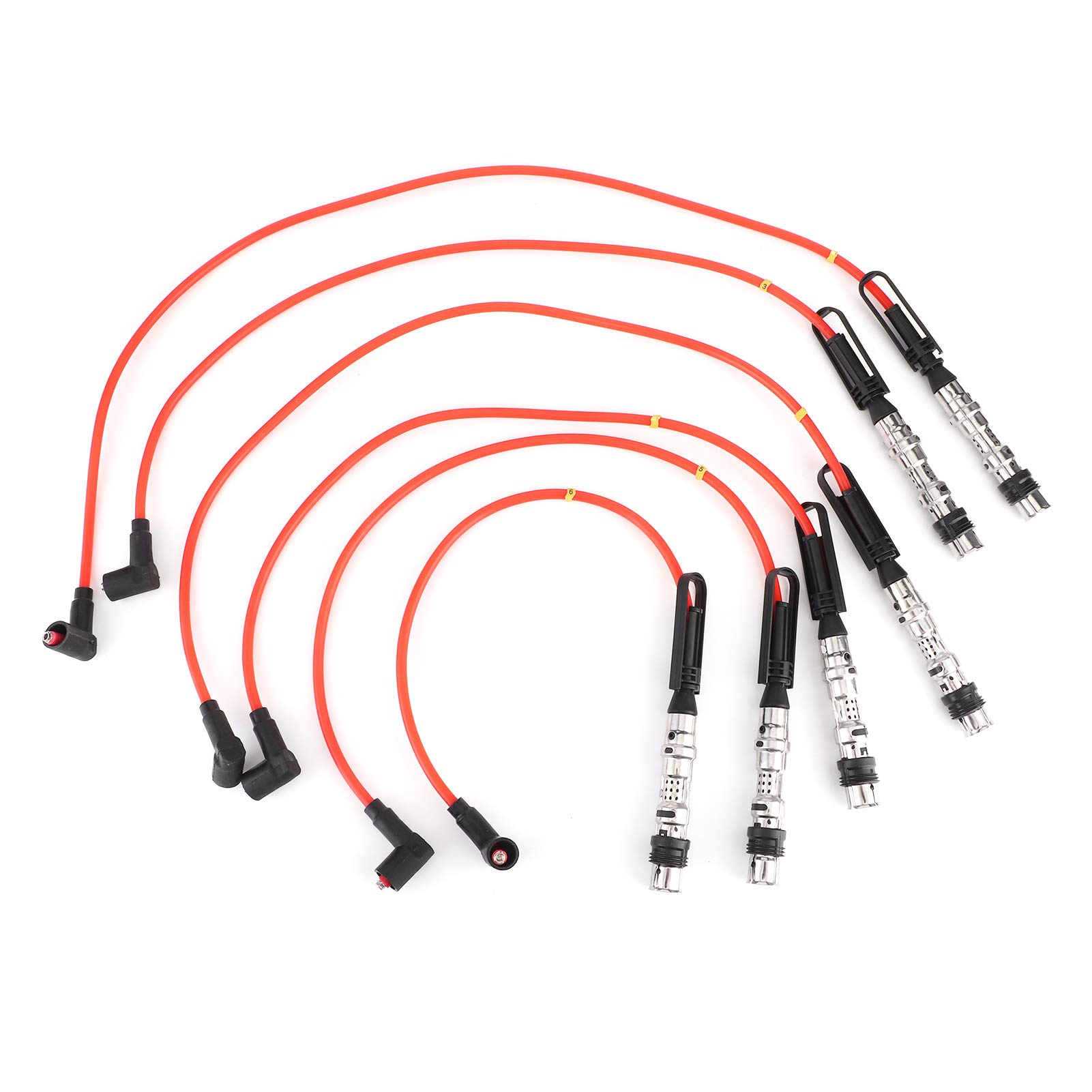 Conjunto de Alambre de Encendido de 6 Piezas con Cable de Cable de Bujía de Bujía Corrado VR6 2 8 9 Modelo 1J0998031