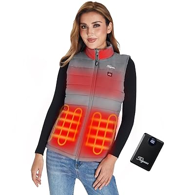 Telguua Heated Vest Women with Battery Pack,Women's Heated Warm Vest Electric Rechargeable Heating Vests