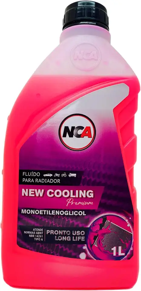 Aditivo Radiador NCA New Cooling Premium 1L | Pronto Uso | Anticorrosivo Antifervura | Norma ABNT | ISO 9001