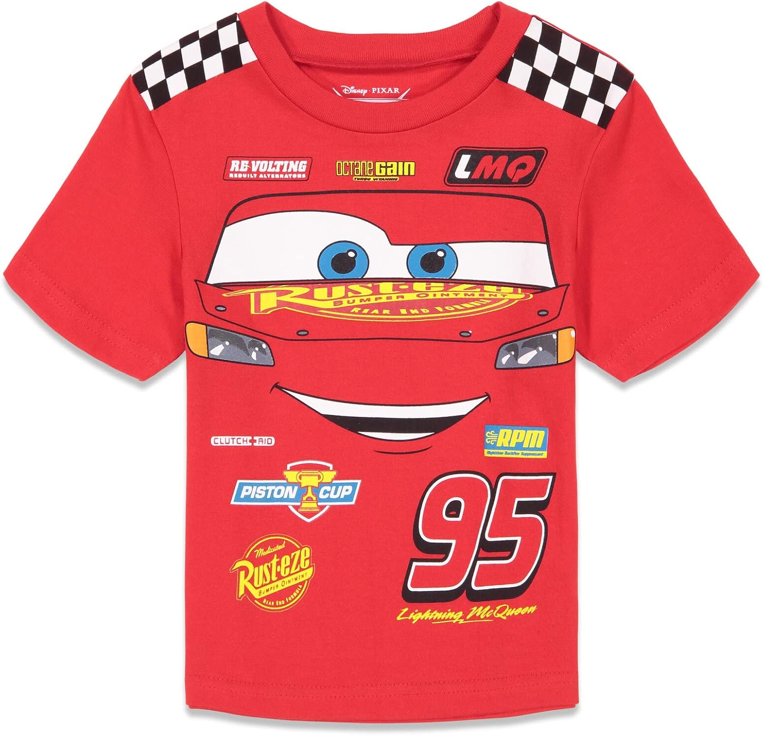 Disney Cars Athletic T-Shirt and Mesh Shorts Outfit Set Infant to Big Kid Sizes (18 Months - 10-12) - Image 3