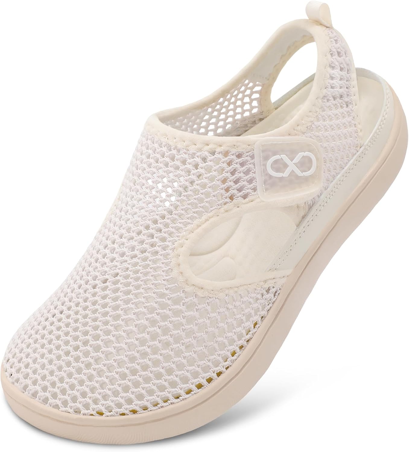 XIHALOOK Womens Flat Sandals Closed Toe Summer Breathable Mesh Sandals for Beach Travel Casual Walking Shoes Zero Drop Wide Barefoot Shoes