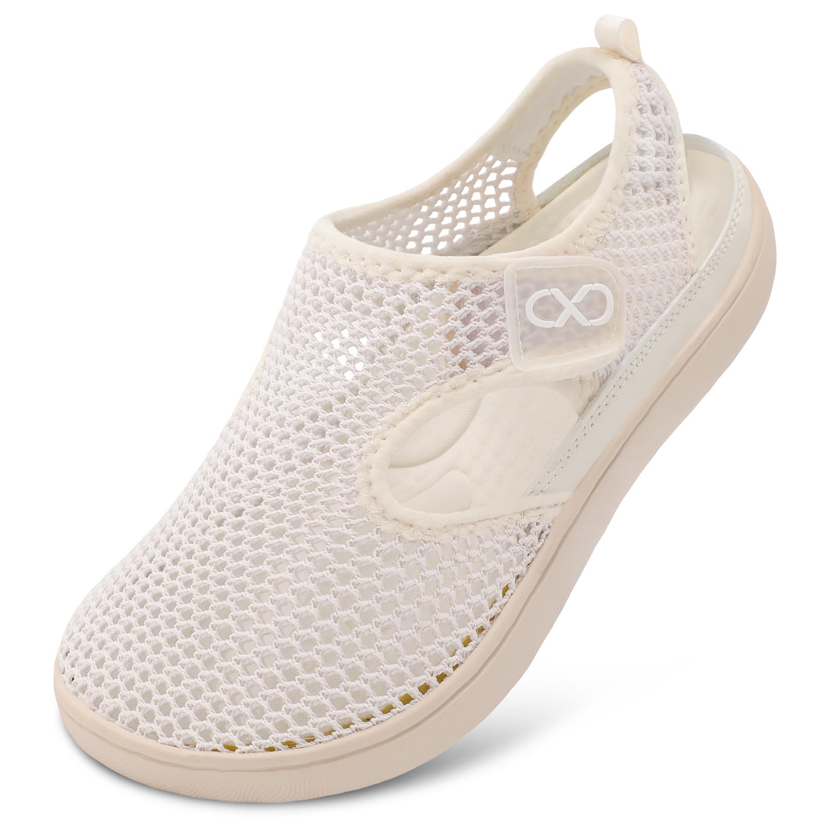 JOINFREE Womens Mesh Walking Sandals Closed Toe Breathable Air Knit Summer Shoes Adjustable Wide Toe Box Zero Drop Barefoot Sneakers for Beach Travel Camping Daily Wear Non-Slip — view 9