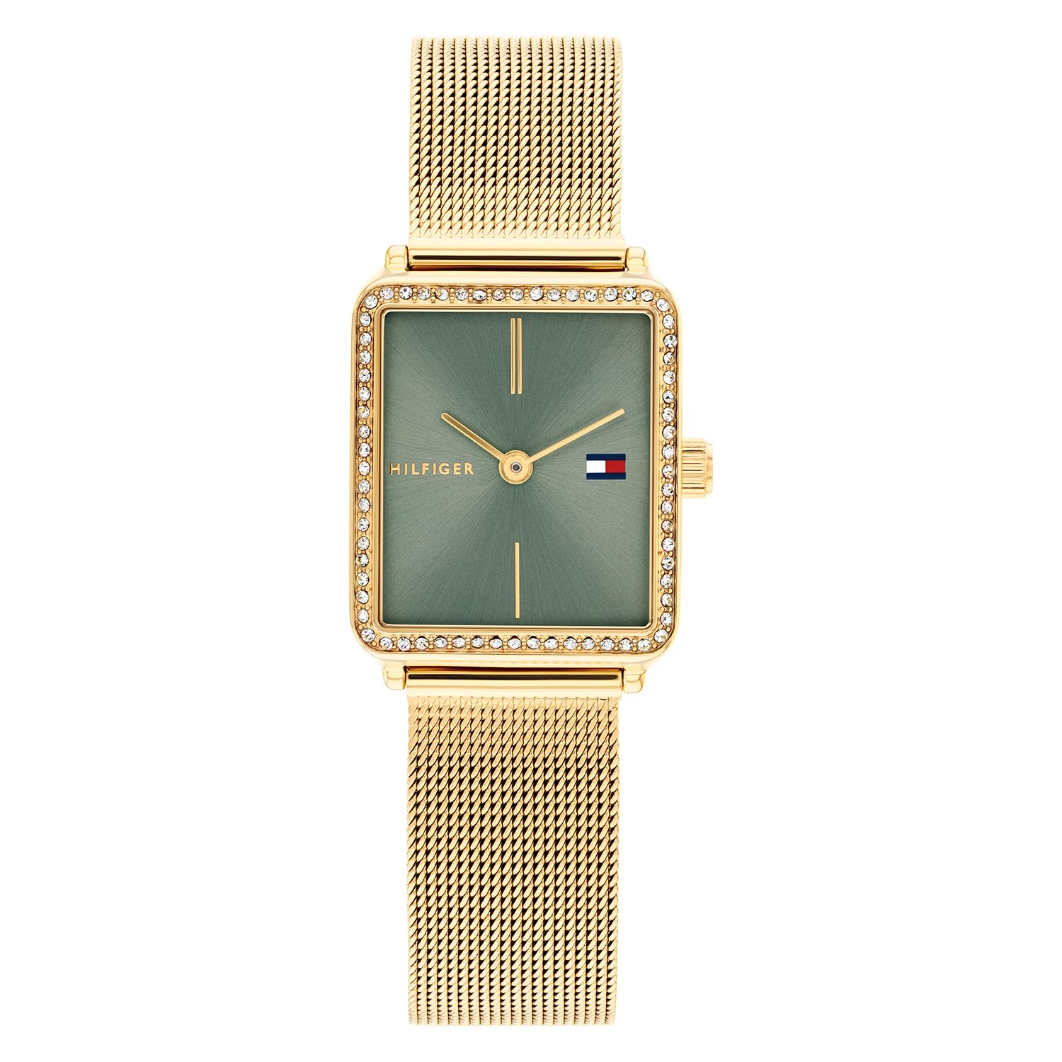 tommy hilfiger Tea Quartz Analog with Green Dial Gold Stainless Steel Strap Watch for Women - TH1782791-picture-28