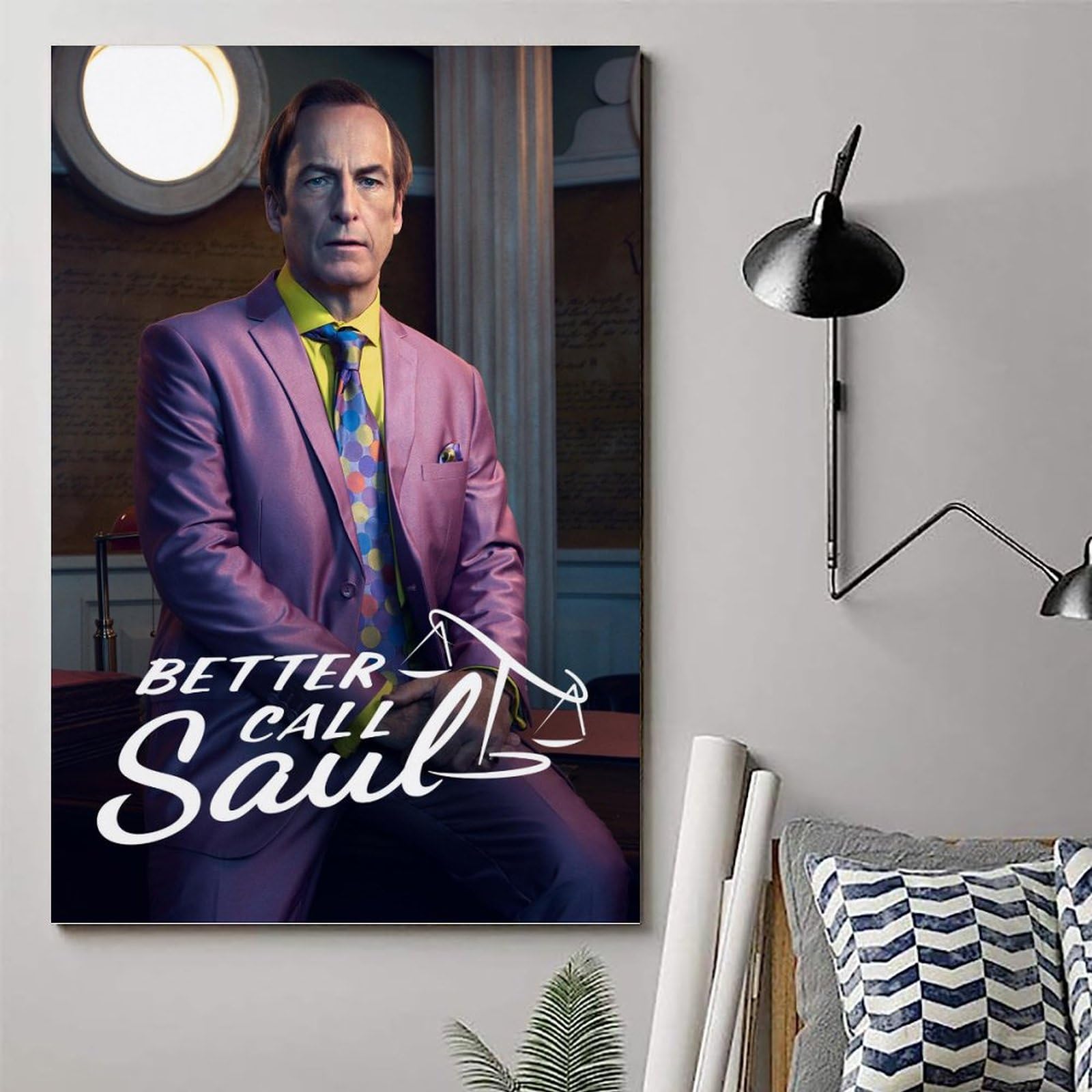 Poster Vintage Better Call Saul – Impression Sur Toile 40x60 Cm – Décoration Murale Sans Cadre – Style Rétro, Salon, Chambre