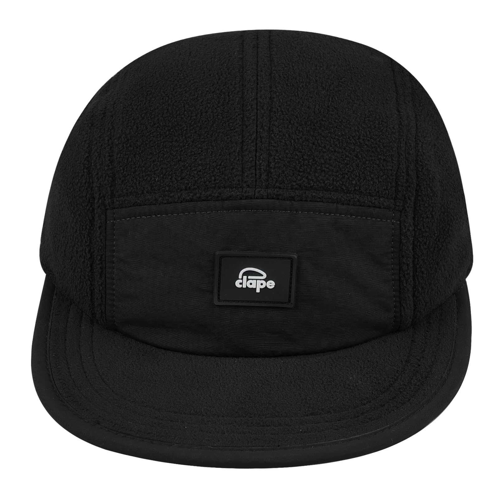 帽子 CPH 575HS HOPSACK CASQUETTE / BLACK M/L CLAPE Winter Warm Baseball Caps for Men, Fleece Soft Flat Brim