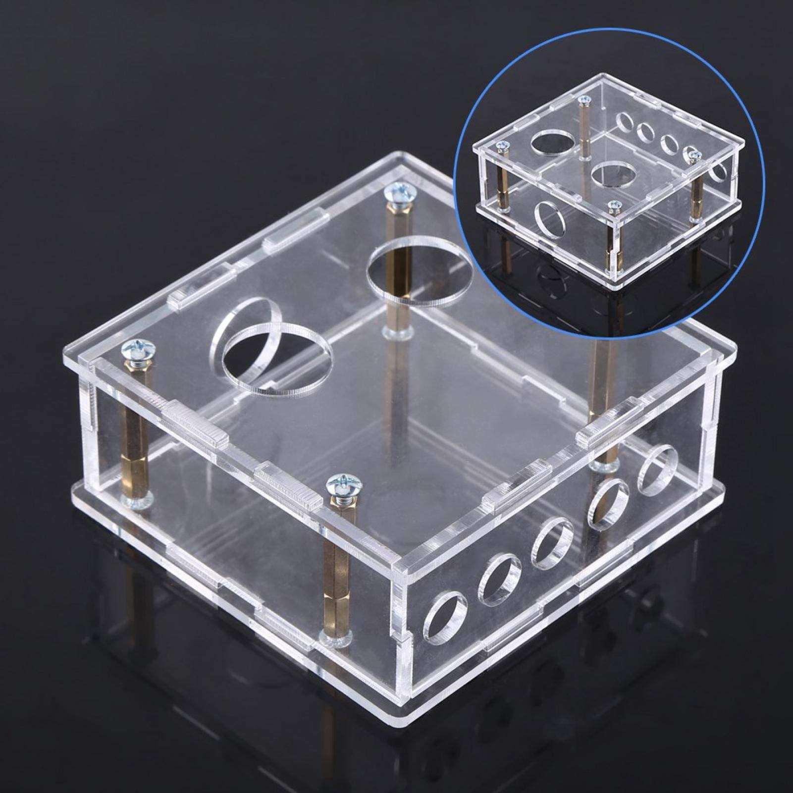 6J1 Custodia Acrilica Shell Electron Tube Valvola Preamp Amplificatore Corpo Protettivo Tubo Preamplificatore Kit Per 6J1 Valve Tube PreAmplifier Board