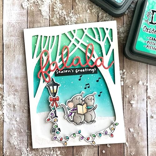 Miniatura 4 de Marco de árboles de muñeco de nieve troquelados de metal, plantillas de corte de árboles de muñeco de nieve para manualidades, tarjetas de álbumes