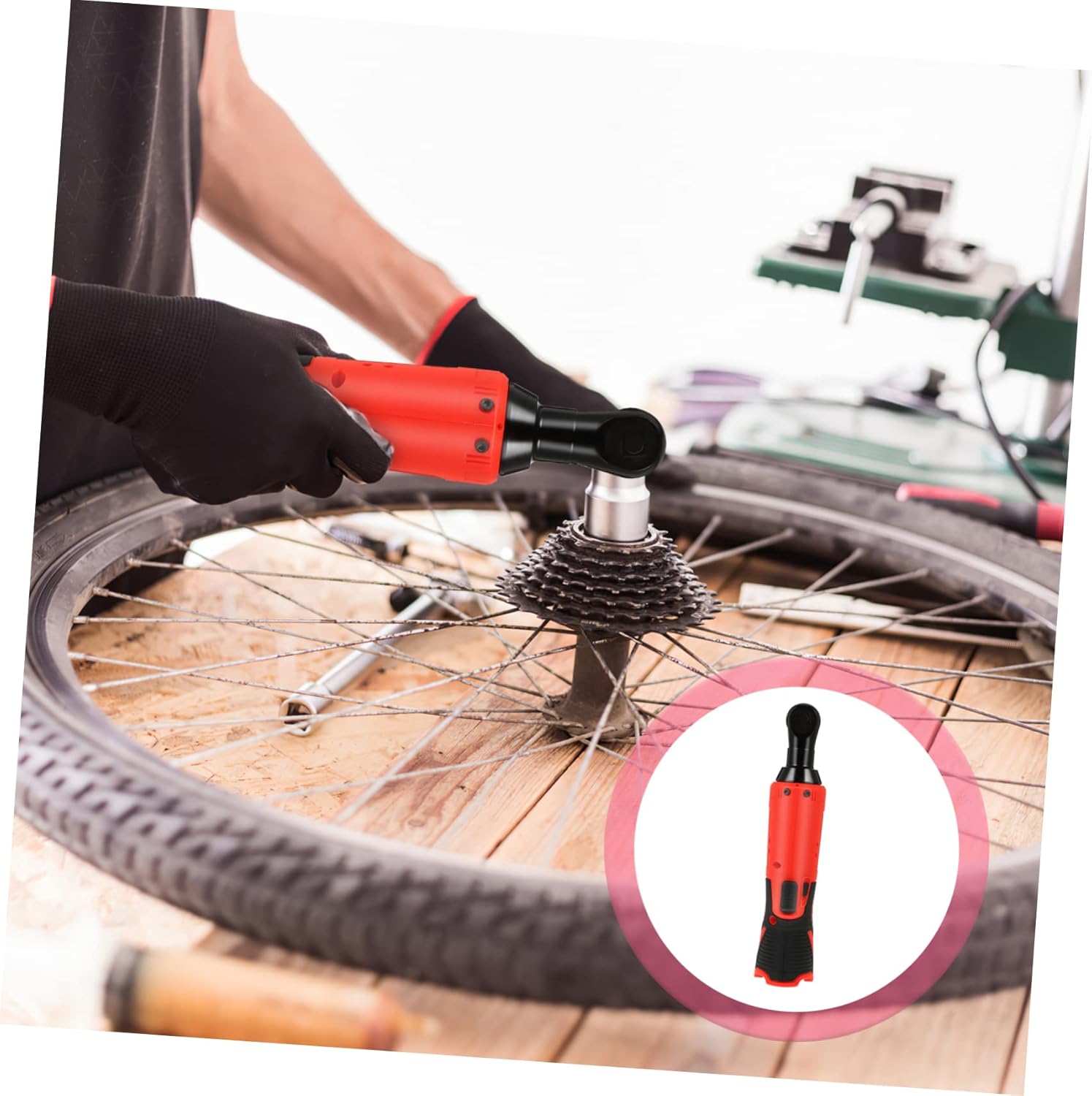 NUOBESTY Electric Ratchet Wrench -ion Mechanic Tool for Vehicle Repair Lb Torque Handle for Comfortable One-handed for Car Maintenance and Mechanical Tasks