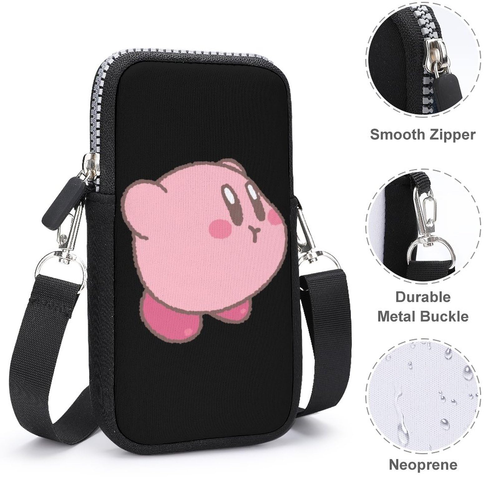 カービィ ポーチ、スマホショルダー　セット 星のカービィ スマホショルダーポーチ ブラウン スマホポーチ