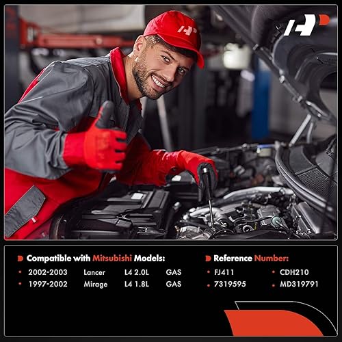 Miniatura 2 de A-Premium Inyectores de combustible compatibles con Mitsubishi Mirage 1997 1998 1999 2000 2001 2002, Lancer 2002 2003, 1.8L 2.0L, gas, juego de 4,