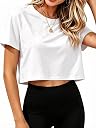 white cropped tee Top1商品
