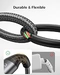 Silkland 240W USB C to USB C Cable (1FT, 2Pack), Type C Fast Charging Cable PD 3.1, Nylon Braided USBC Cable Compatible for iPhone 17/16/15 Series, MacBook Pro, iPad Air, Galaxy S25 S24, Pixel
