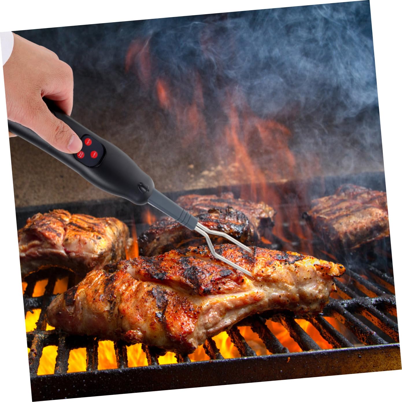 ifundom Termometro Digitale Per Carne Da Barbecue Termometro Di Cottura Alla Indicatore Di Temperatura Per Grigliate Domestiche Misuratore Di Calore Per Cucina