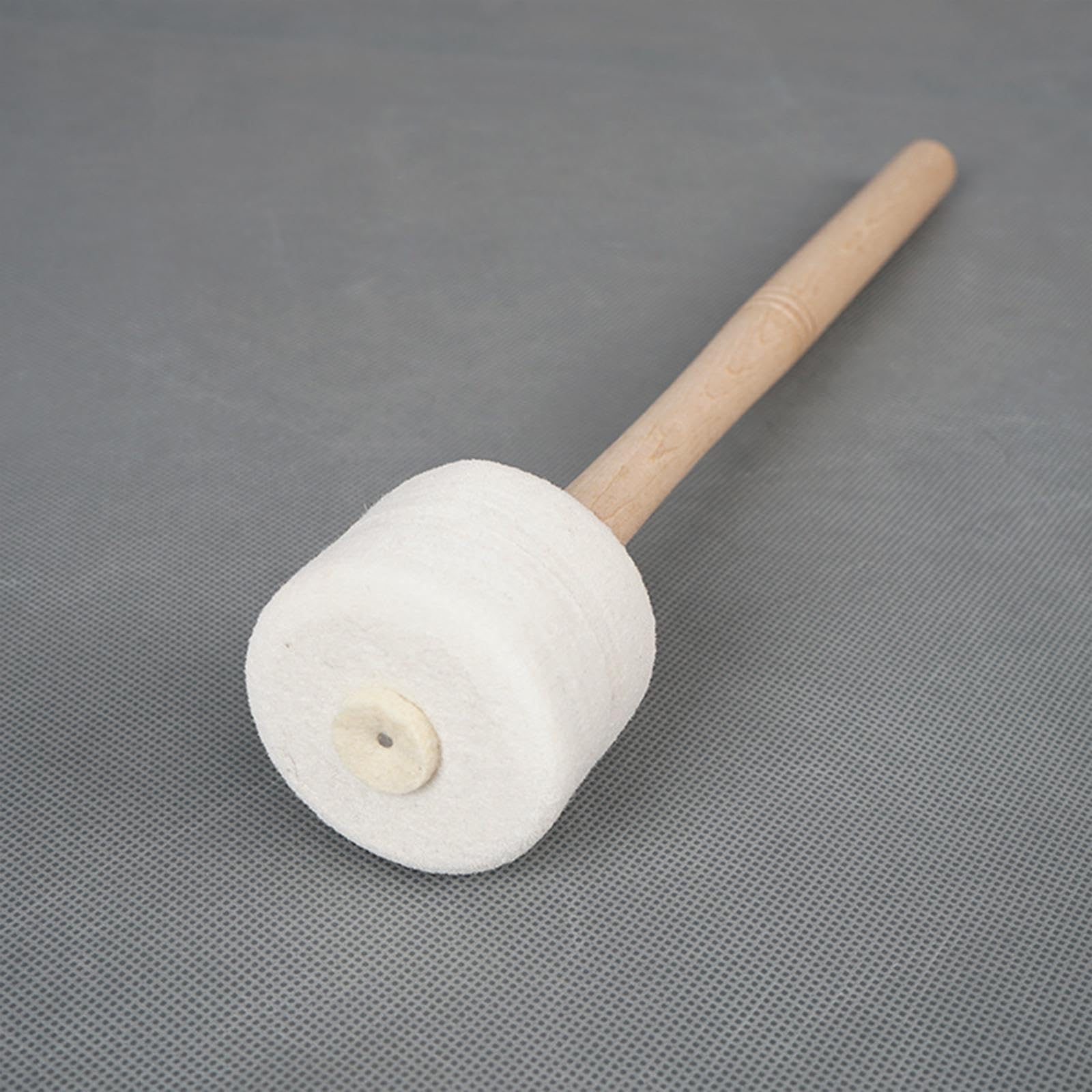 Coppia Manganello Timpano Bacchette Batteria Feltro Lana Testa Manico di Legno Comodo Batteria Rullante Accessorio Banda Strumento Percussione Leggero, Come immagine, 4 pezzi