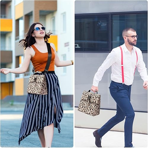 Miniatura 5 de Lonchera plegable aislada, ligera, portátil con correa ajustable para el hombro, para hombres, mujeres, oficina, trabajo, picnic, senderismo y playa