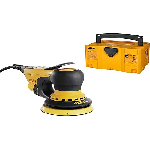 Mirka DEROS 550X CV Electric Random Orbital Sander with Case / 5 inch / 5mm orbit/Powerful and Professional Sanding Machine for Dust-free sanding / MID55020CAUS