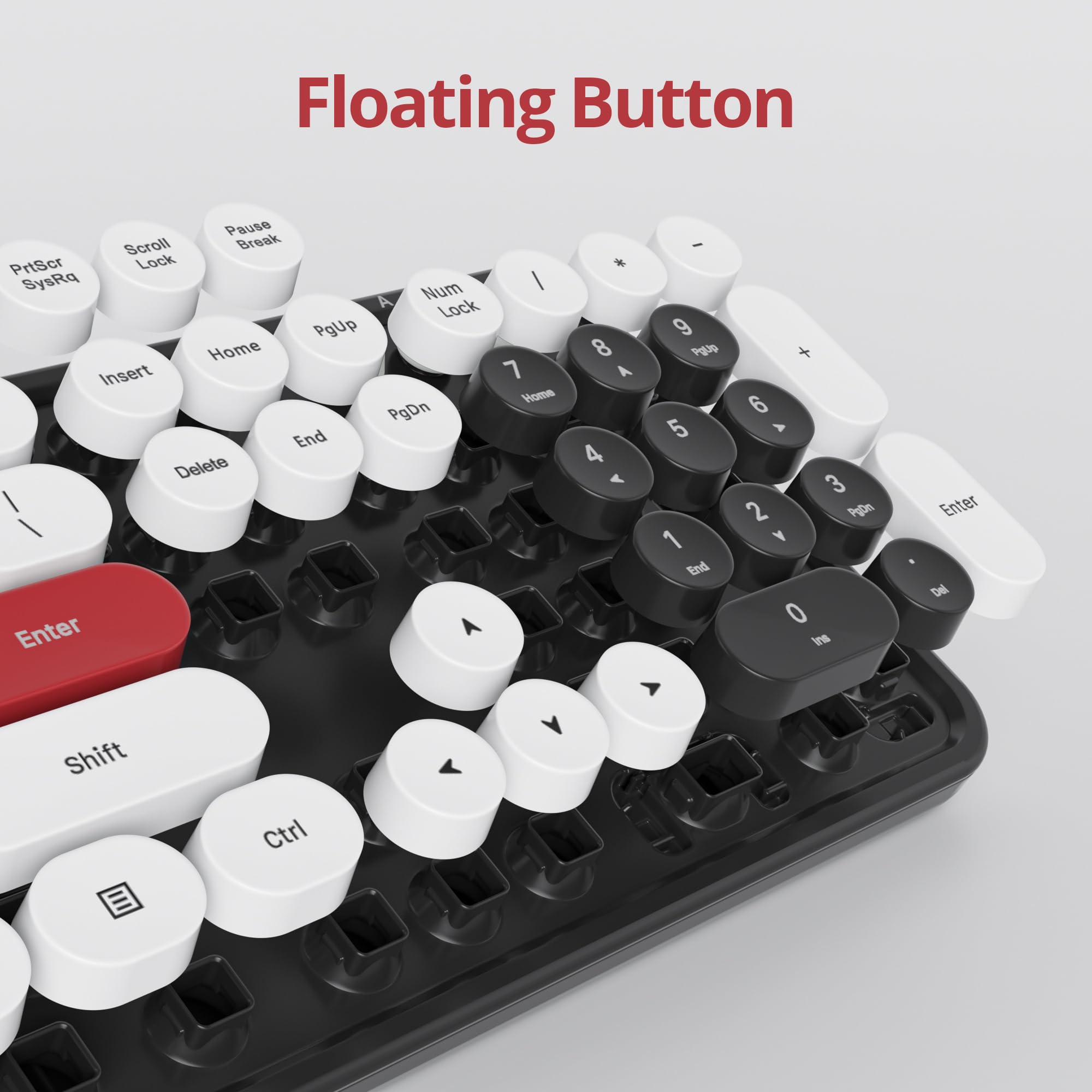 Tastiera Meccanica Style Macchina Da Scrivere GT108 - 104 Tasti, Cablata, Switch Matcha, Retroilluminata