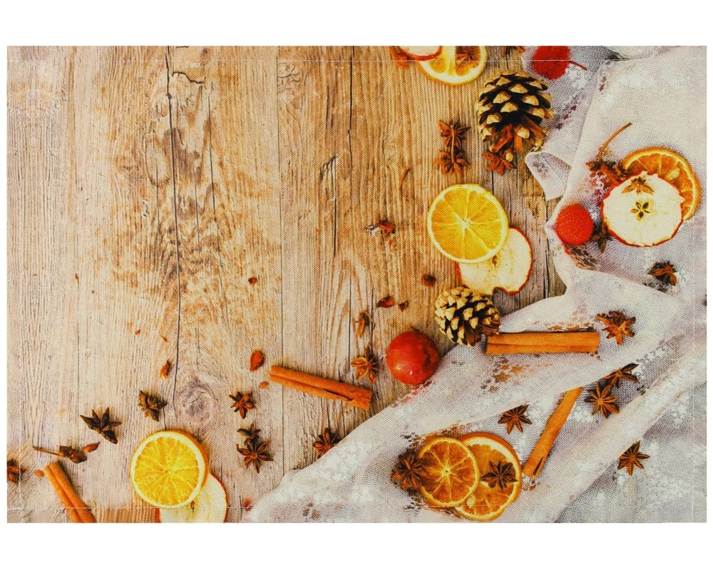 Lot De 4 Sets De Table Motif Sapin De Noël - Confortables - Lavables