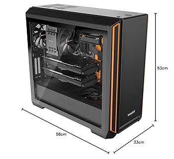 Amazon.co.jp: be quiet! Silent Base 601 with Window - Orange