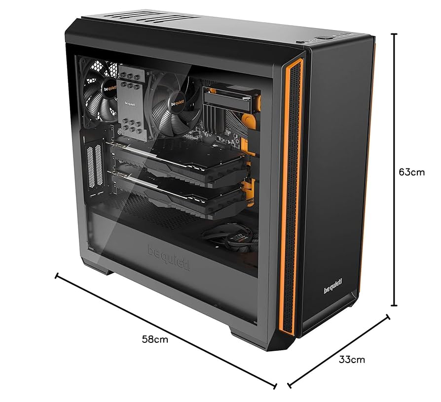 【PCケース】 Silent Base 601 Windows orange be quiet! Silent Base 601 pomarańczowa - Obudowy do