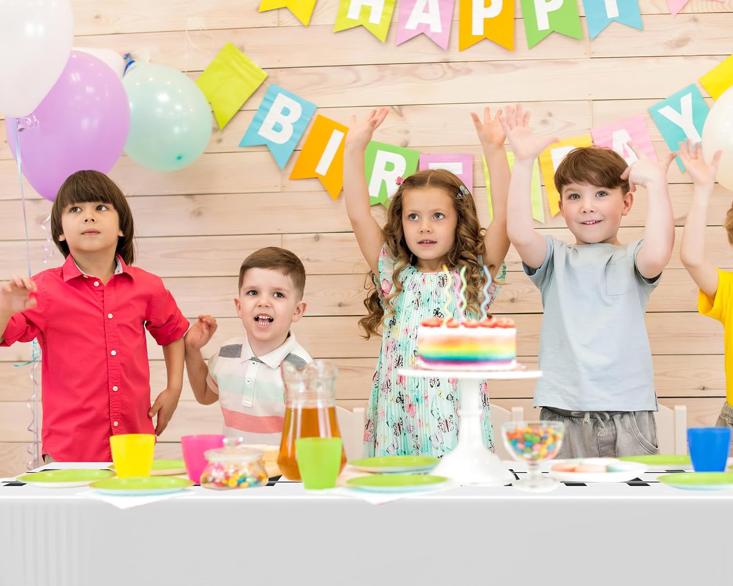 Teenyyou 3 Pcs Train Party Decorations Railroad Track Tablecloths Express Train Birthday Party Supplies 54 x 108 Inch Plastic Table Covers for Railroad Track Western (White)