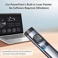 Vista 5 de Norwii Pantalla de TV N97s Clicker de presentación para presentaciones de PowerPoint, PowerPoint Clicker, control remoto de presentación