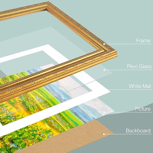 Miniatura 6 de Golden State Art, Marco negro elevado de 12 x 16 pulgadas, tapete blanco para foto de 8 x 12 pulgadas, moldura ancha de altura alta, acabado de