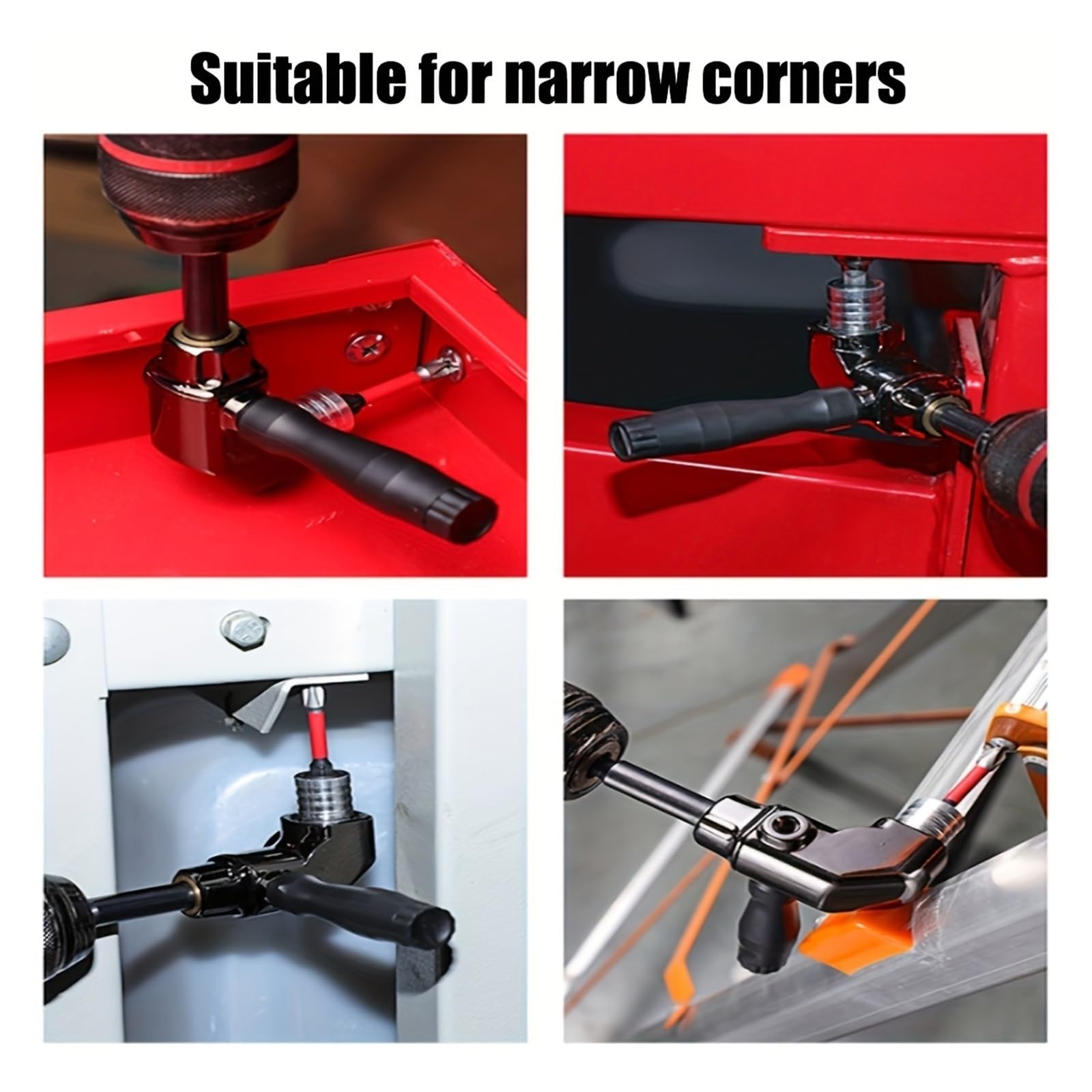 Adattatore angolare elettrico ad angolo di 90/105 gradi - Supporto magnetico per punte albero flessibile Accessorio per cacciavite elettrico