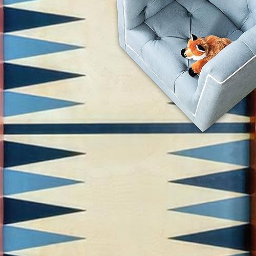 Miniatura 5 de Alfombra 3D de madera antigua para jugar al backgammon, alfombra extra grande para habitación de niños, sala de juegos, decoración de guardería para