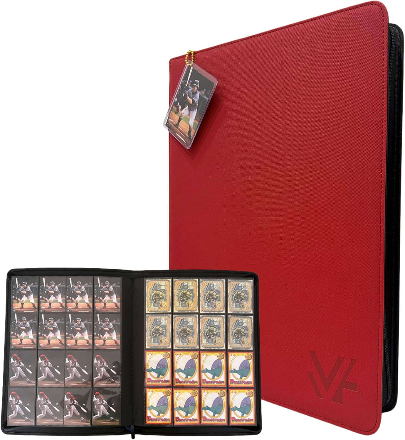 1000+ Pockets Trading Card Binder,16 Pockets Card Ablum Fit for MTG/TCG/Commander/Magic,Premium Card Binder Compatible with Soccer,Baseball,Basketball and Game Card (Blue)